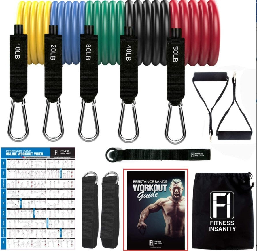 Heavy Duty 17 Piece Resistance Bands